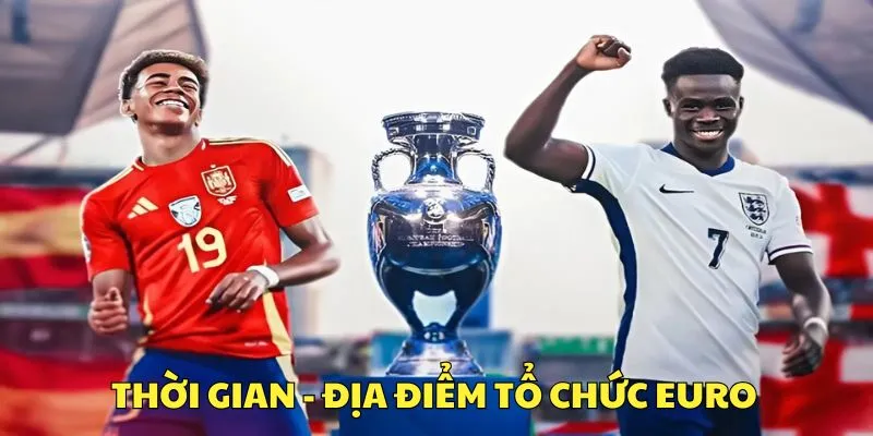 Thời gian và địa điểm tổ chức giải Euro