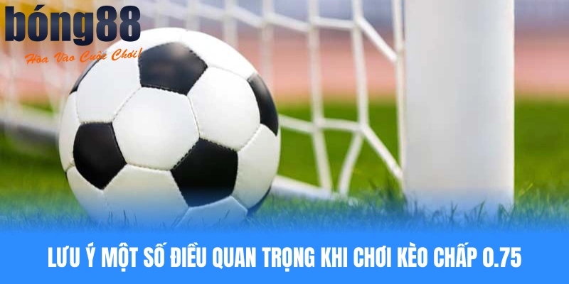 Lưu ý một số điều quan trọng khi chơi kèo chấp 0.75